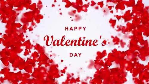 Valentines Day Greeting Card Red