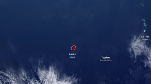 Satellite World Map Zoom with Location Pin Reveal