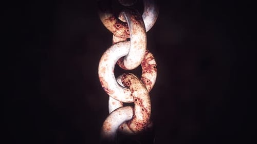 Rusty Chain Seamless Loop Background Animation
