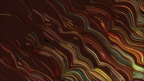 Abstract Fluid Glowing Wavy Lines Background