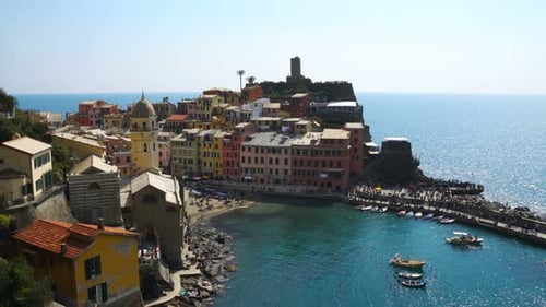 Vernazza Town in the Cinque Terre, Liguaria, Italy