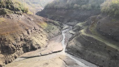 Aerial Dried Stream