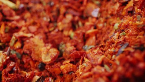 Macro Shot of Dried Herbs and Spices