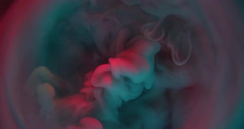 Colorful Paint Swirls in Abstract Motion