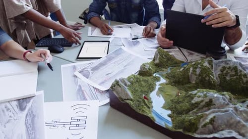 Environmental activists plan community development near the river mountains
