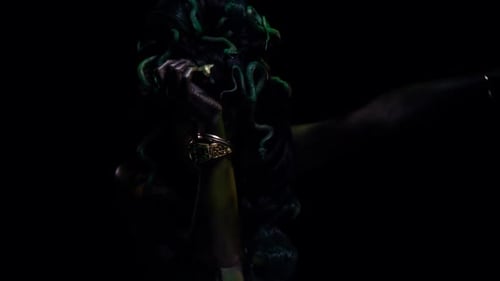 Medusa with Snakes in Hair Poses