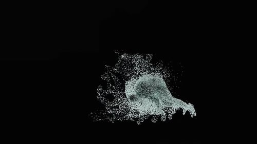 Dynamic Water Splash Realistic Fluid Animation