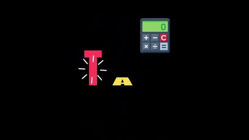 Morphing Tax Text Animation