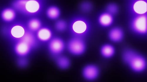 Animated Purple Glowing Bokeh Lights Background