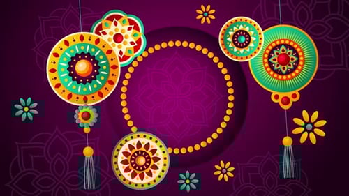 Festive Decorative Indian Ornaments Background for Celebrations