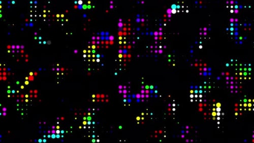 Colorful Halftone Dots Background Loop V2