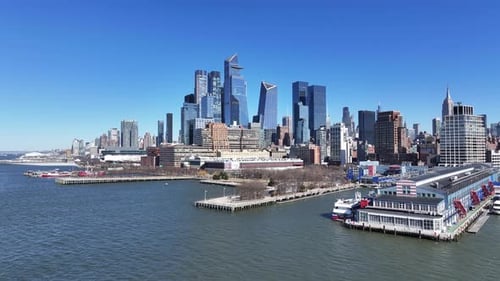 Downtown New York At Manhattan In New York United States.