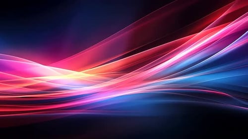 Abstract flowing vibrant lines
