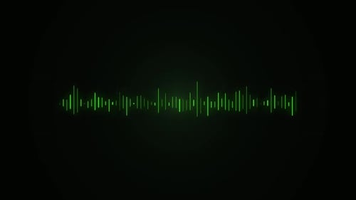 audio sound waveform spectrum looping and music equalizer visualizer animation