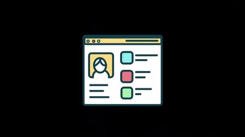 Flat 2D Website Elements Alpha Channel