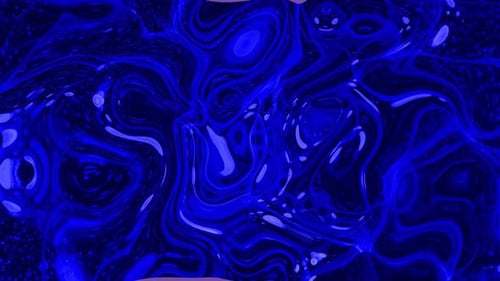 Abstract Blue Fluid Motion Background Seamless Loop