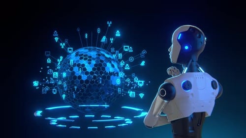 smart artificial intelligence Robot Touch open network