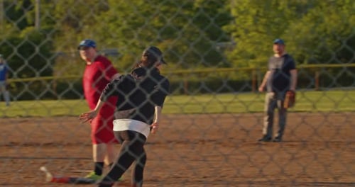 Adults Participating in a Weekend Baseball League in Halifax Canada