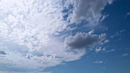 Sky Timelapse Moving Clouds and Sun Time Lapse The Sky with Clouds Cloud Cloudscape Timelapse Blue