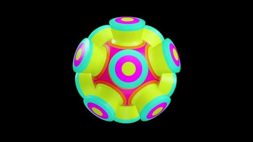 VJ Loop Creation Featuring Vibrant Neon Patterns for Dynamic Music Experiences