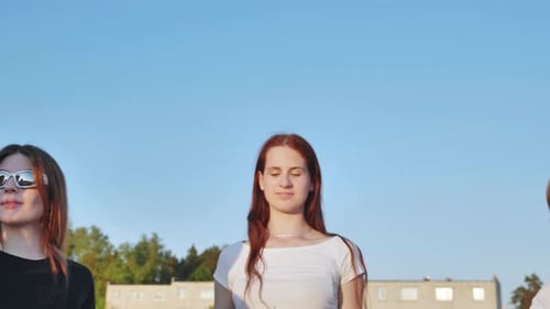 United Young Adults Reach Skyward as a Team