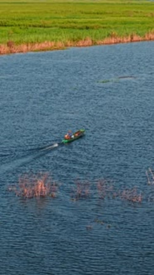 Activités de pêche traditionnelles dans les rizières inondées pendant la saison de la mousson