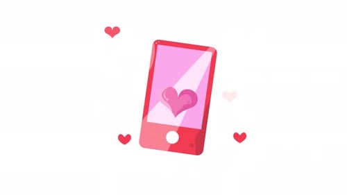 online dating icon animation motion graphic design video