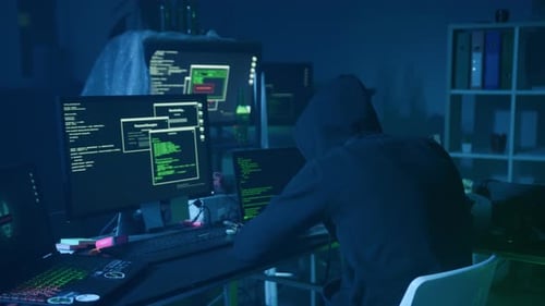 Hooded Figure Coding on Multiple Computers