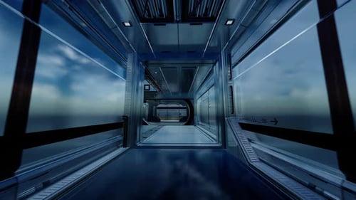 Modularer Science-Fiction-Beobachtungsbereich