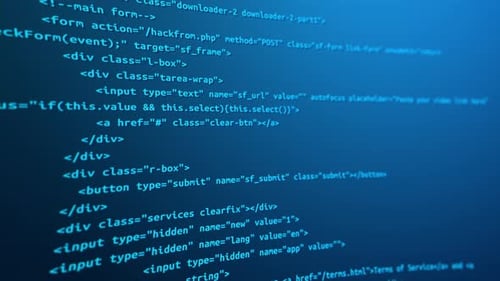 Tecnologia moderna de tela azul