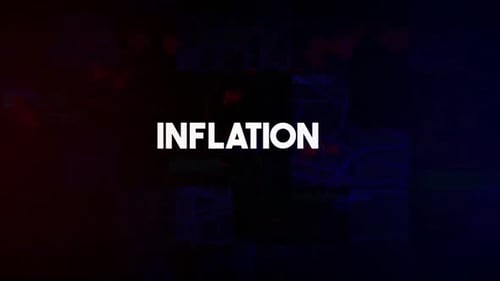 Inflation Glitch Title Animation With Cinematic Background