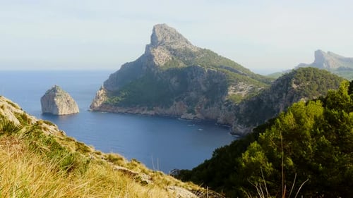 Mediterranean Coastal Seascape Sea Nature Vacation Holiday Destination