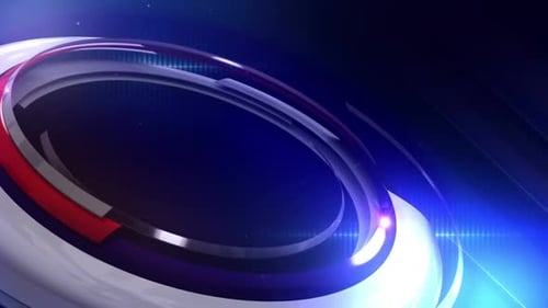 video bumper news element with semi circles