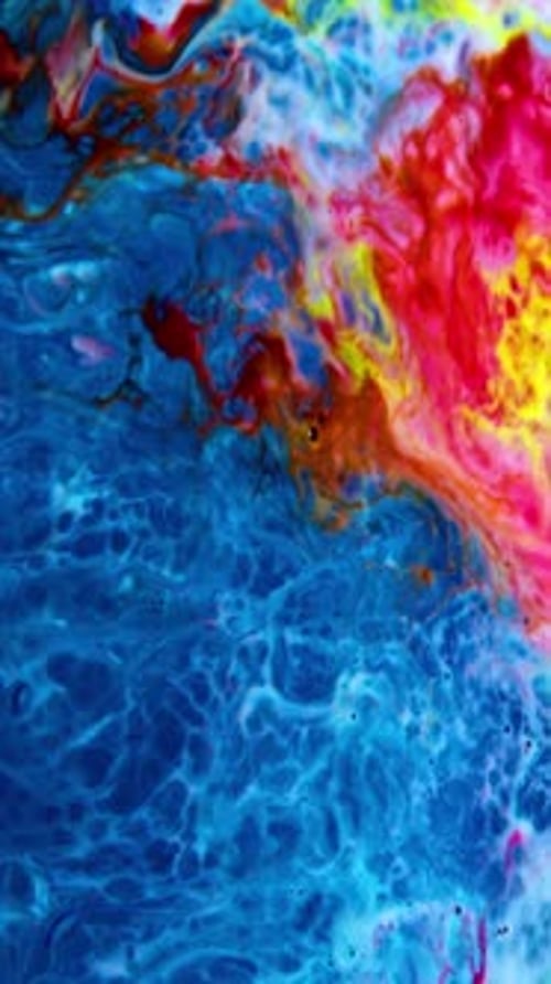 Abstract Color Blend Swirls