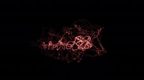 Abstract Glowing Particle Line Reveal