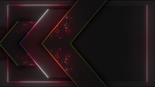 Modern abstract geometric background with glowing edges