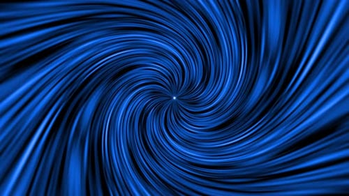 Abstract Blue Swirling Vortex Lines Background Animation