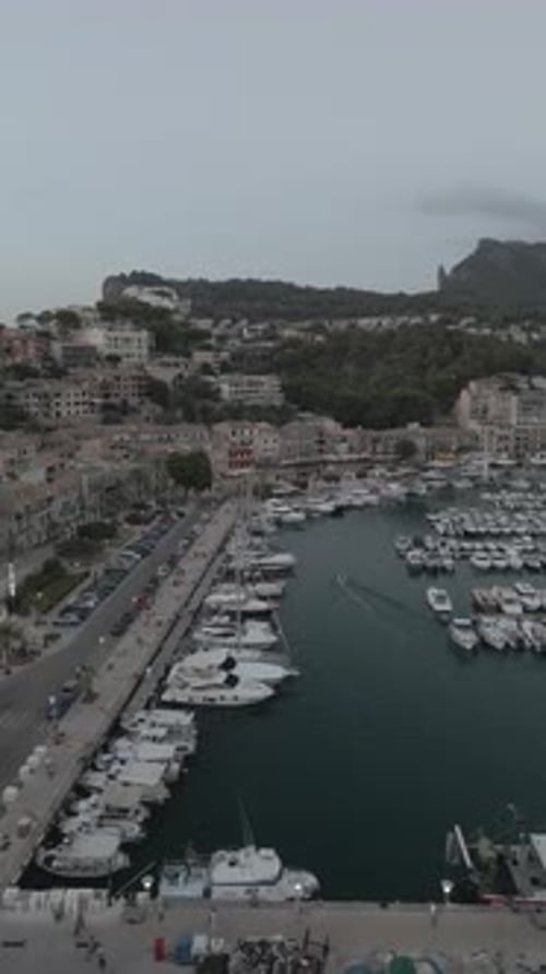 Aerial video over Avinguda de Gabriel Roca i Garcías, Palma de Mallorca island, Spain