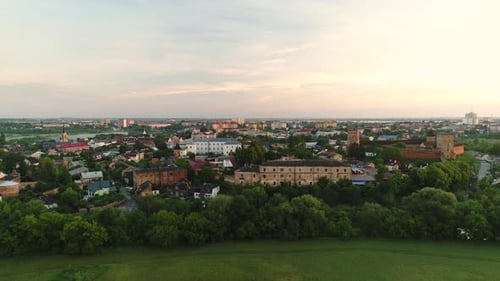 The Historical Part of the Ancient City of Lutsk Aerial View