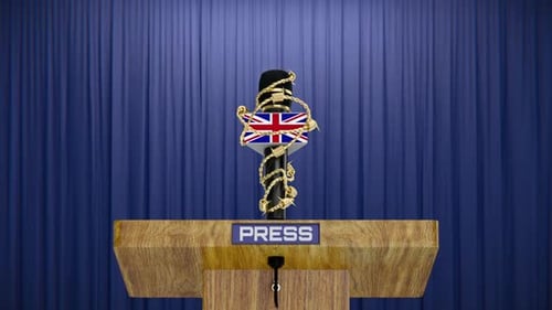Freedom Of Press Prohibition Concept And England Press Conference