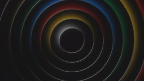 Abstract Concentric Rings Loop Animation