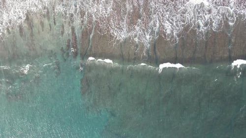 Aerial Beach Waves