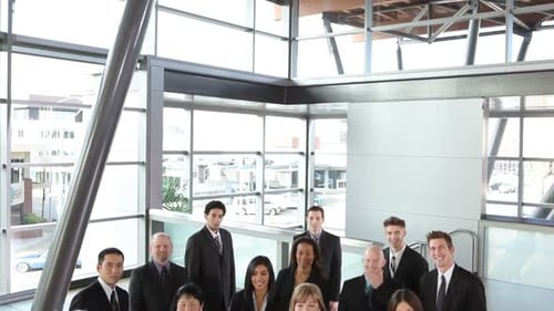 Business Team Cheering Success Celebration