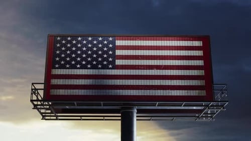 Billboard Rotating Panels Reveal Message