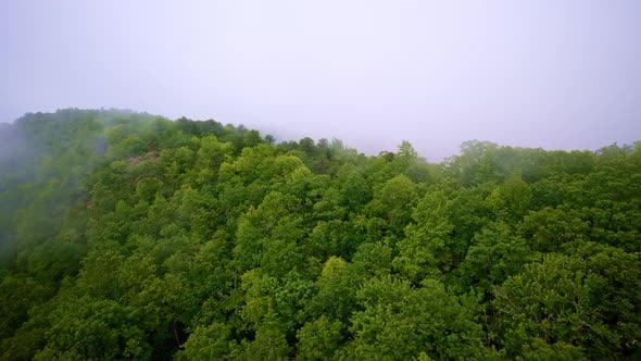 Aerial footage of mist moving across mountain landscapes., Nature Stock ...