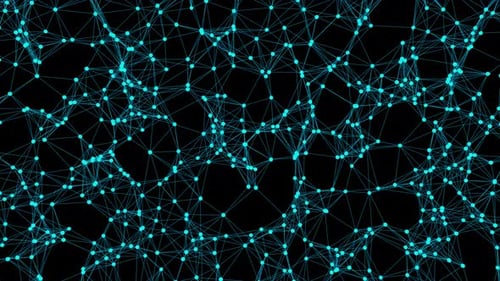 3D animation of the geometric shape of a lattice in space. Alpha Channel.