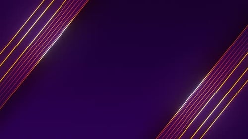 Abstract Glowing Geometric Lines Loop Background