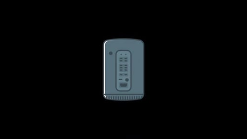 Animated Modern Internet Router Device Icon