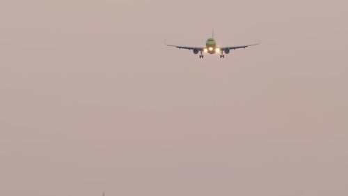 Jet Plane Landing Approaching
