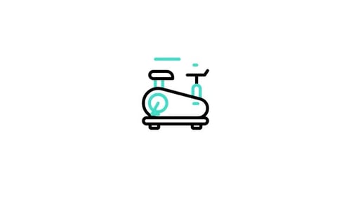 Animiertes Fahrradsymbol